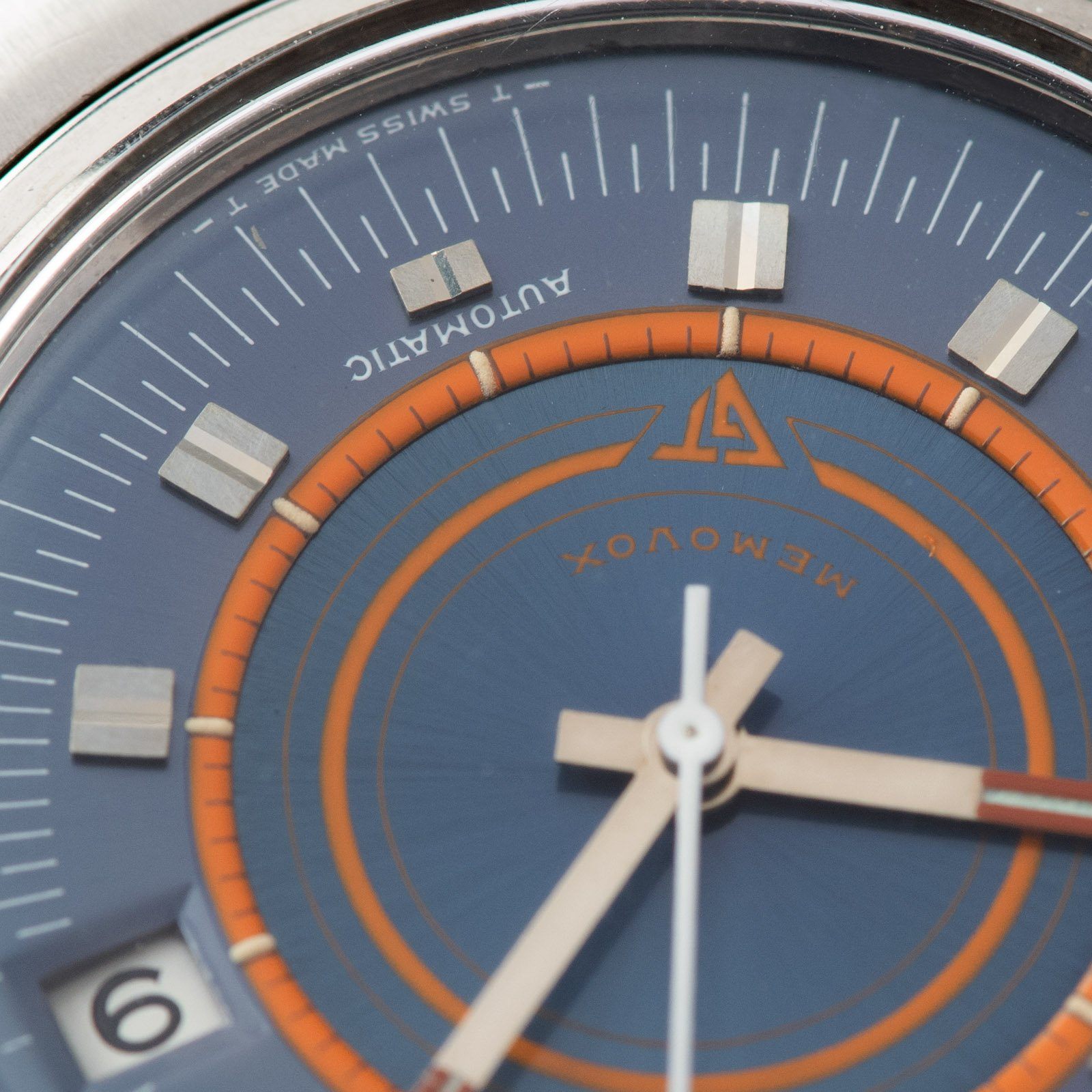 Jaeger Lecoultre Memovox Ref E873 Speed Beat with a blue soleil dial