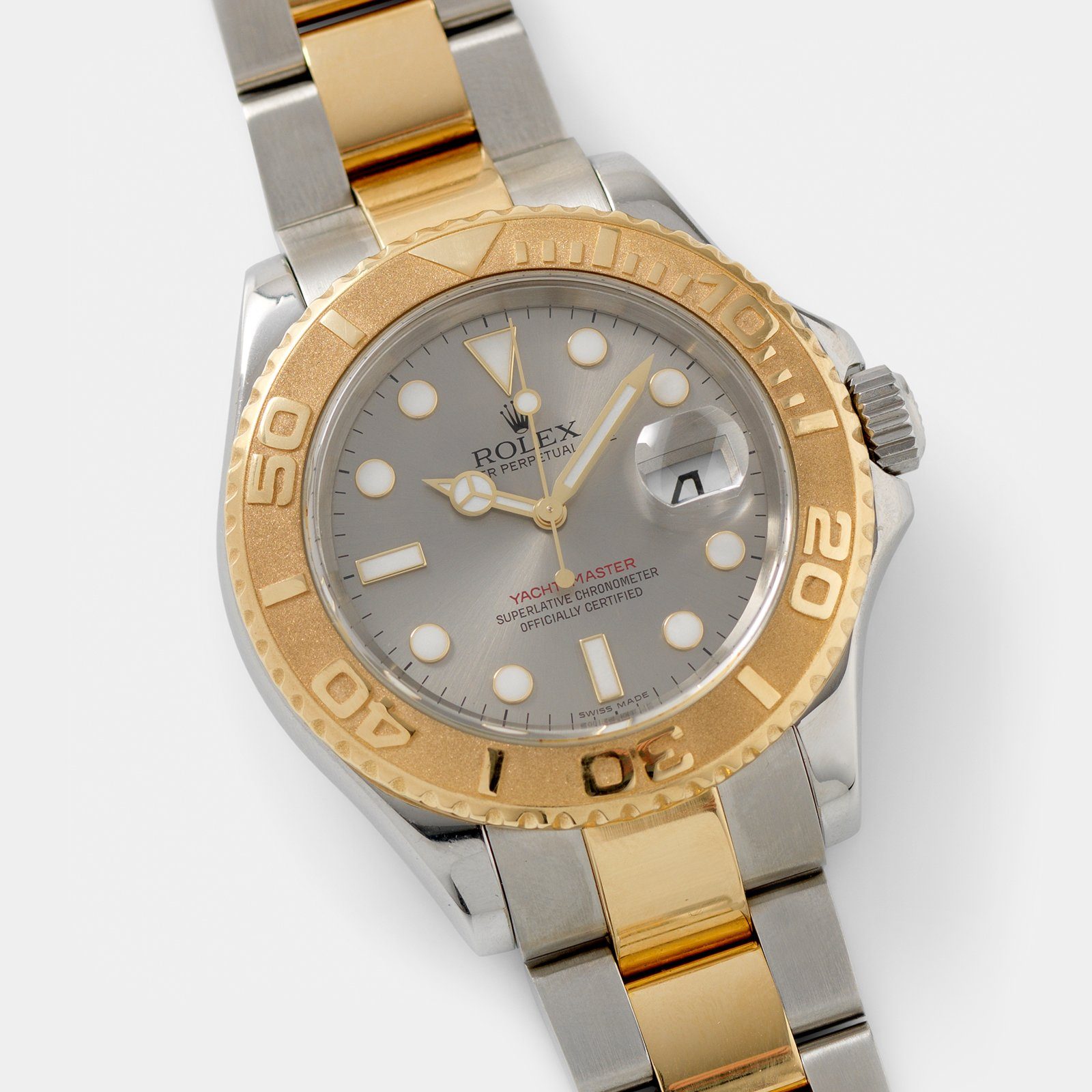 Rolex Yachtmaster Steel and Gold 16623 Grey Dial