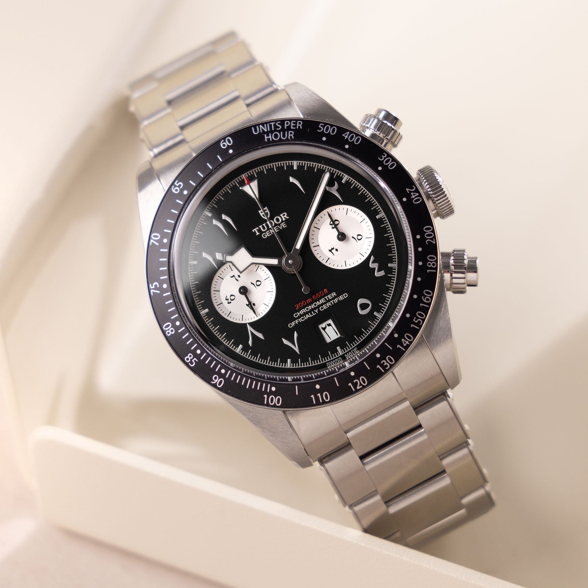 Tudor Black Bay Chrono Dubai Edition Hindi Numerals Ref 79360N