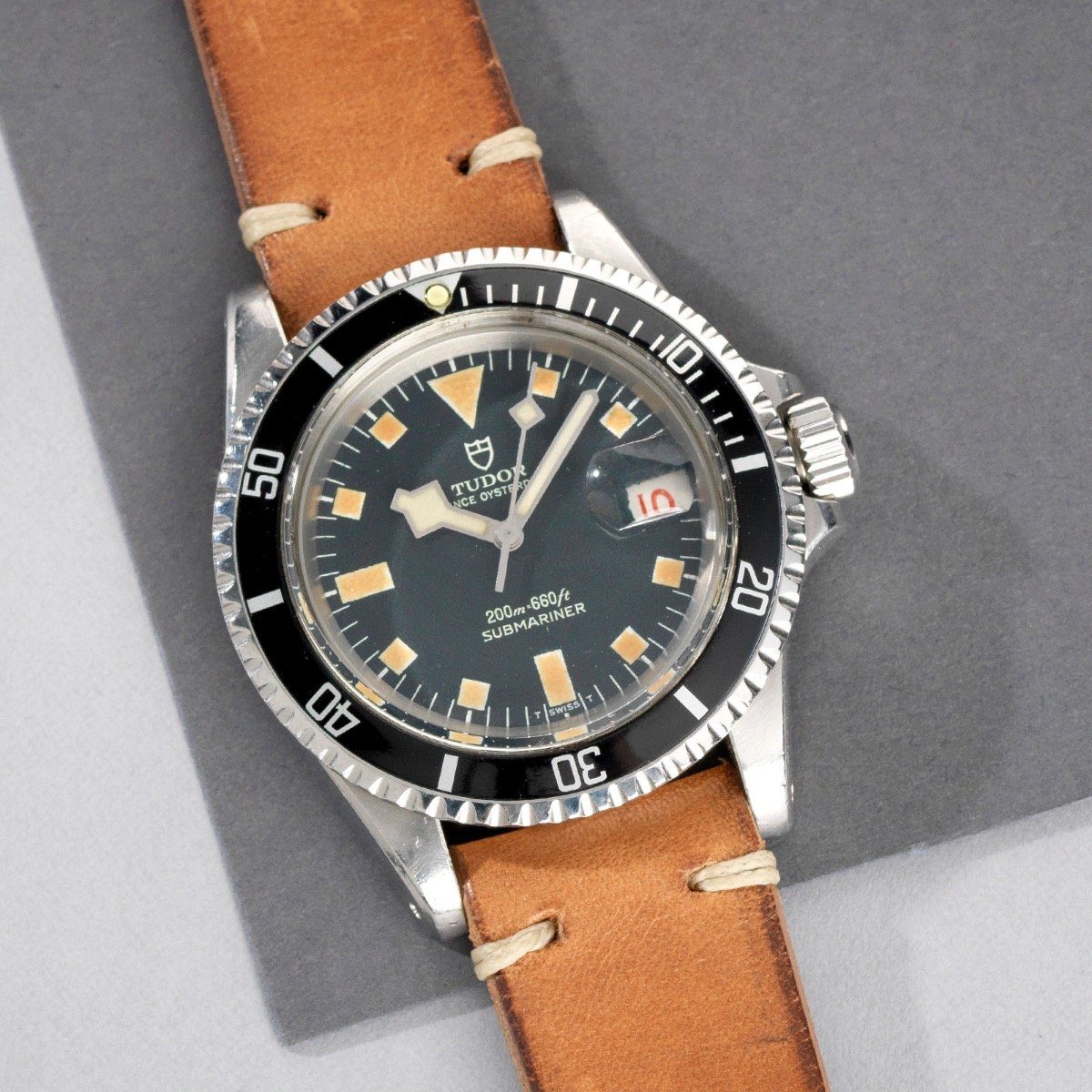 Tudor Submariner Black Snowflake 7021 Roulette Date