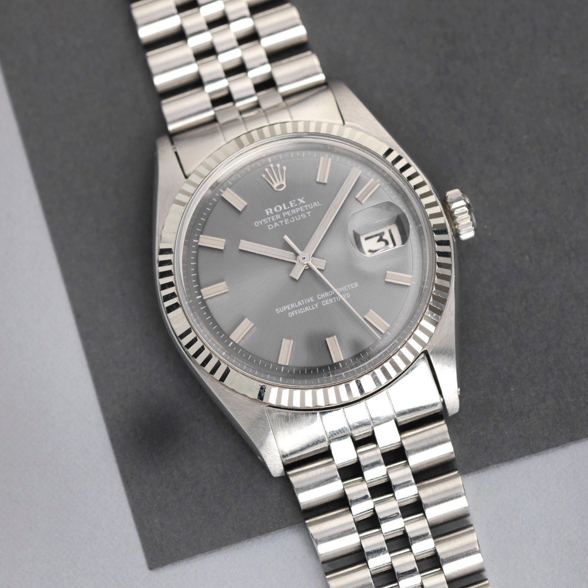 Rolex 1601 Grey Widebody Datejust