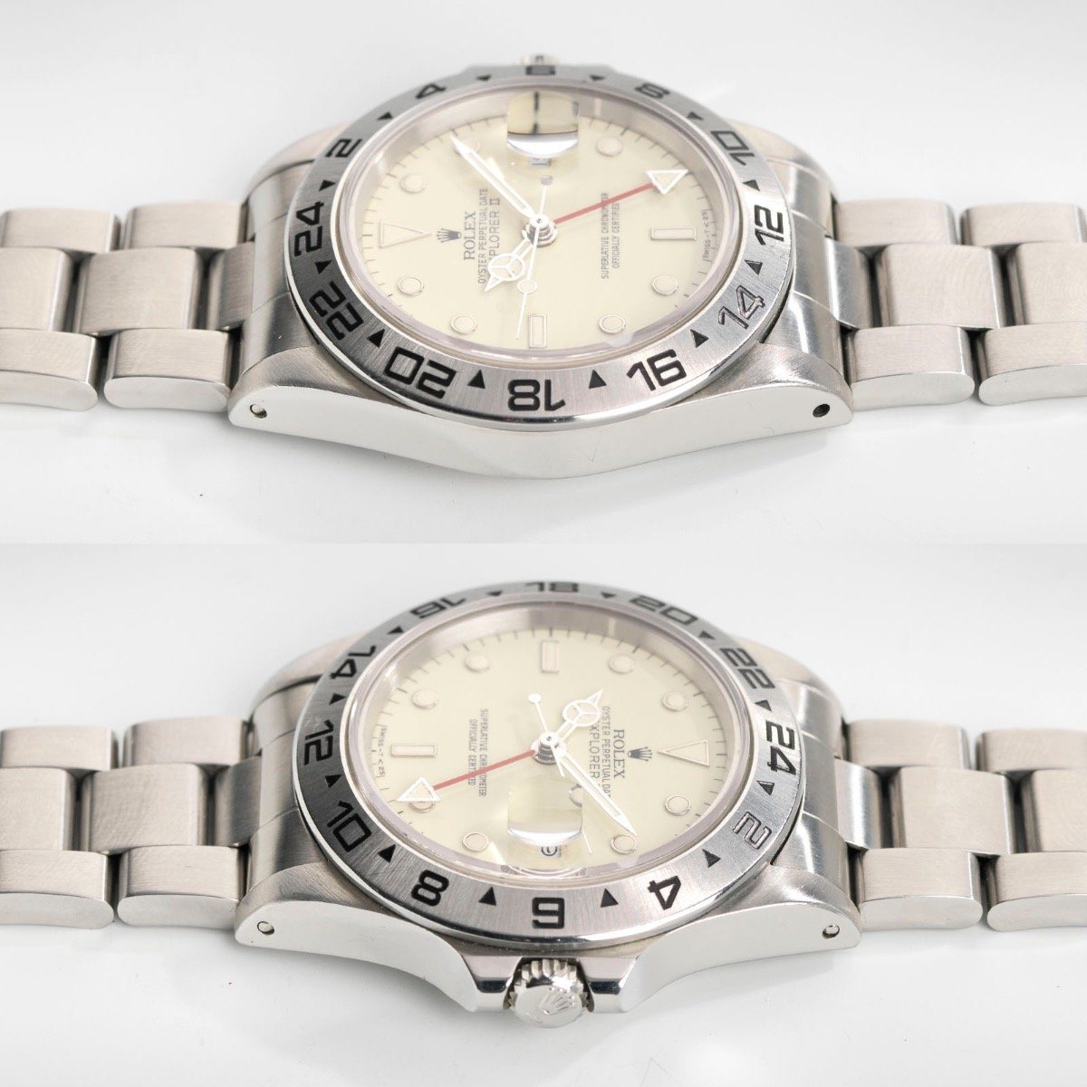 Rolex Explorer II 16550 Cream Rail Dial 