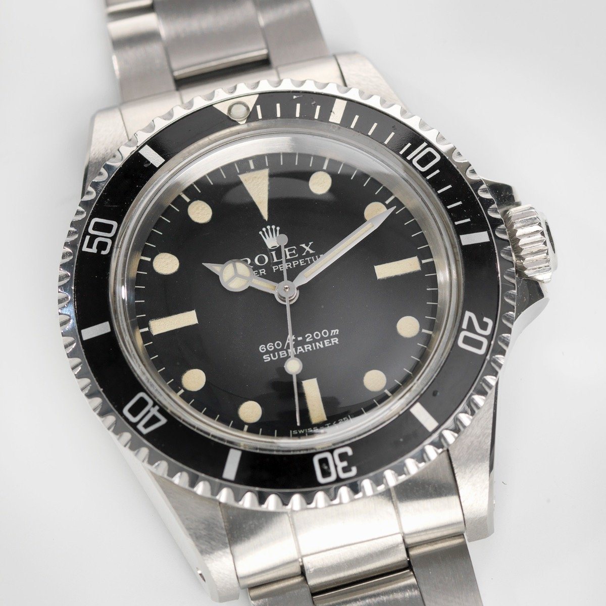 Rolex 5513 Submariner Non - Serif Dial 1968
