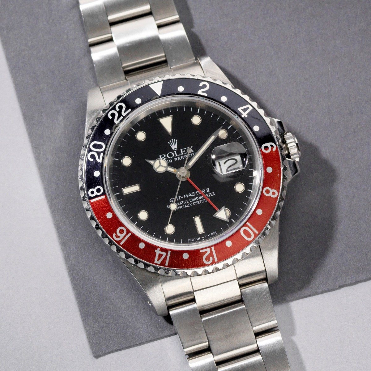 Rolex Gmt Master II Fat Lady No Date Dial 16760 Coke 