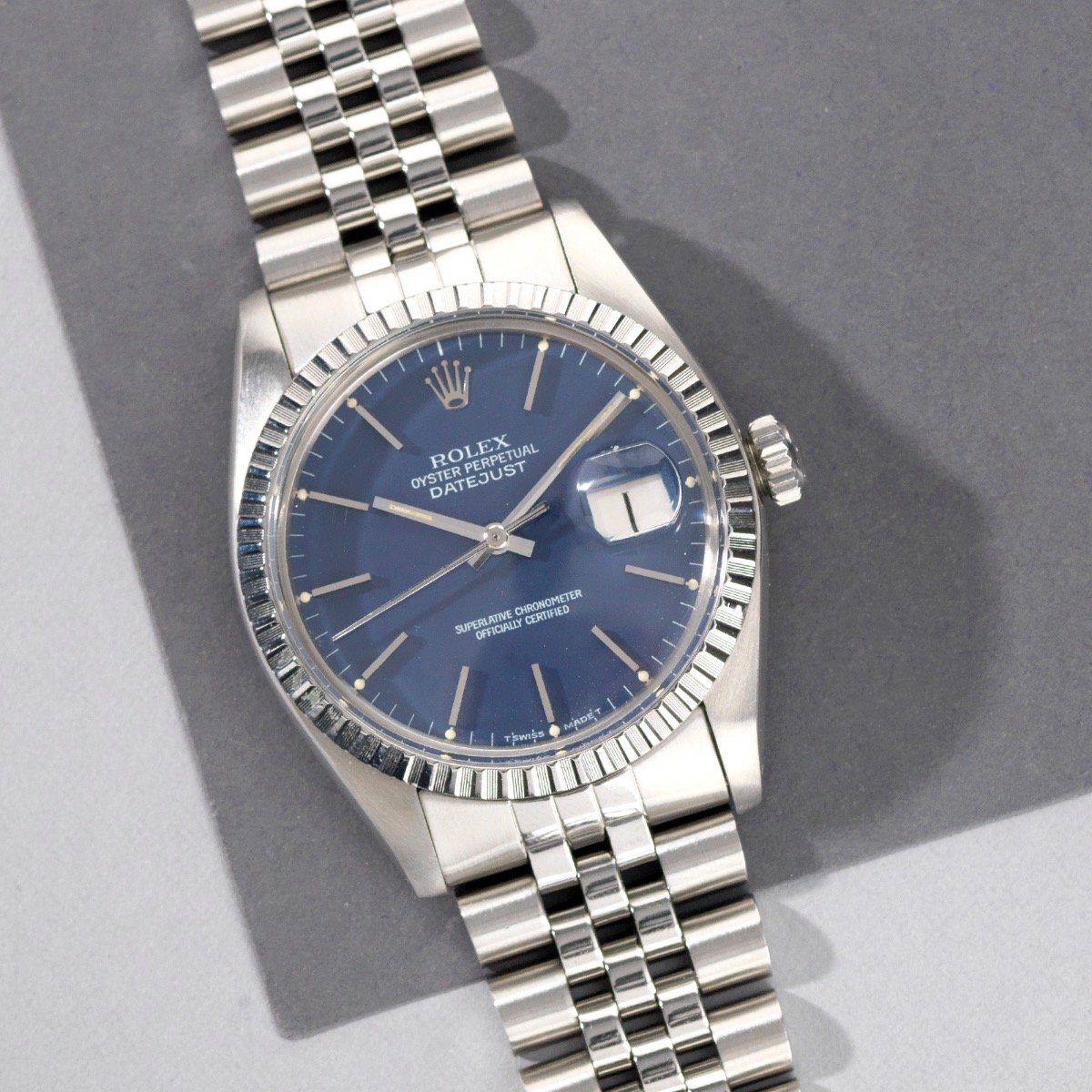 Rolex Datejust Blue Dial 16030