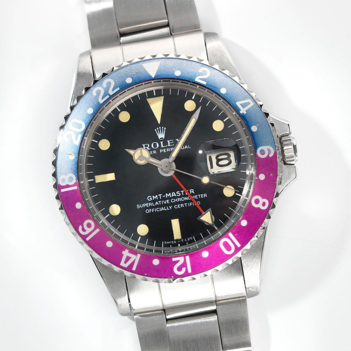 Rolex 1675  Mk1 Pink Lady GMT Master Long E