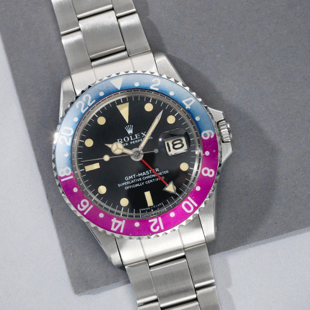 Rolex 1675  Mk1 Pink Lady GMT Master Long E