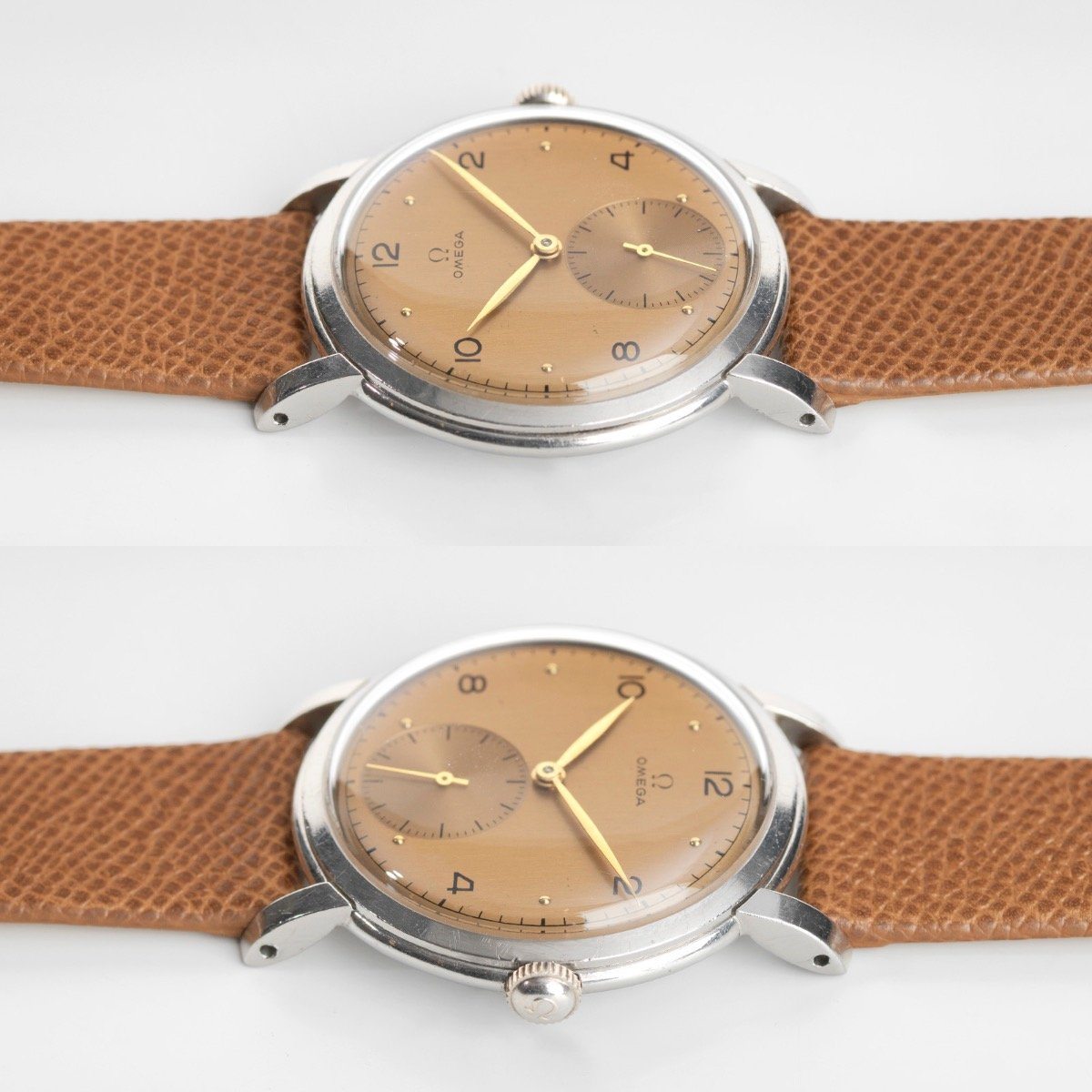Omega Calatrava Salmon Dial Rare Extra-Large 39mm Case 