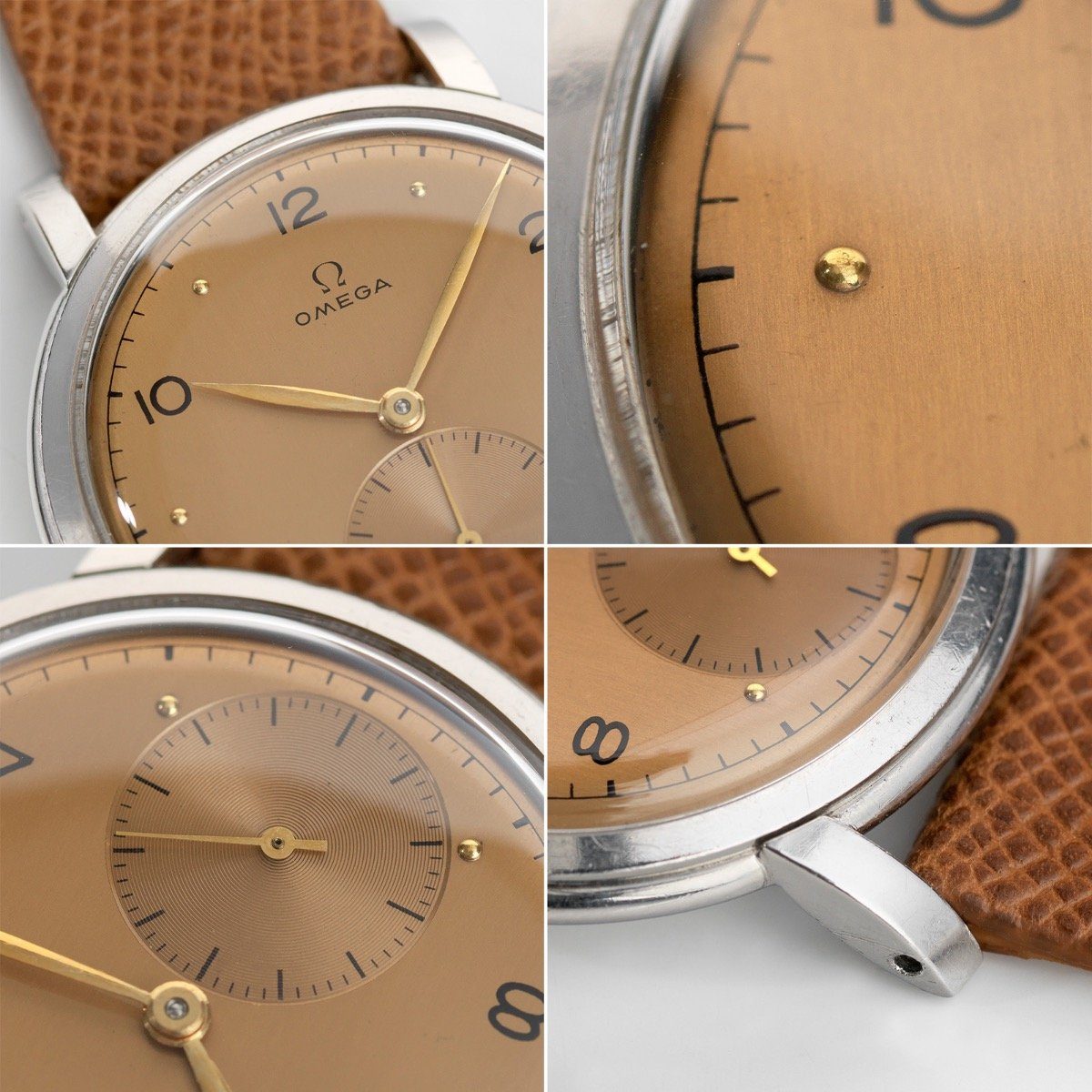 Omega Calatrava Salmon Dial Rare Extra-Large 39mm Case 