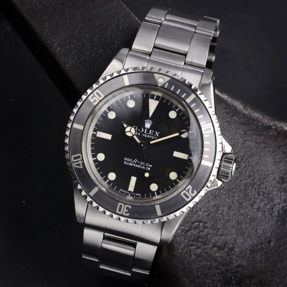 ROLEX 5513 SERIF DIAL GREY BEZEL