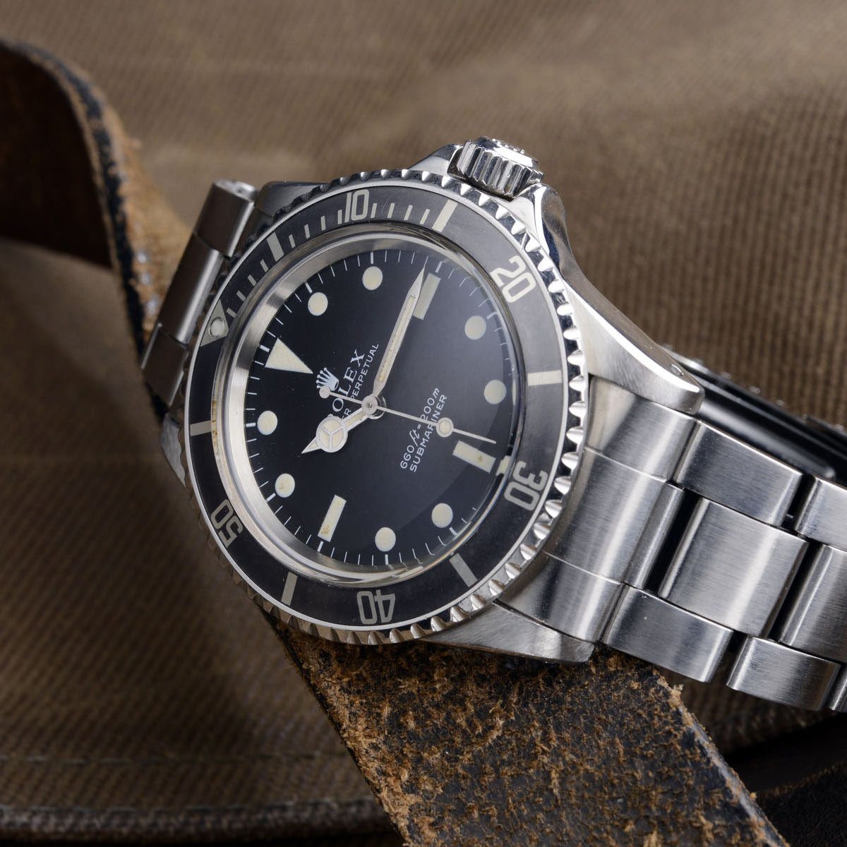 ROLEX 5513 SERIF DIAL GREY BEZEL