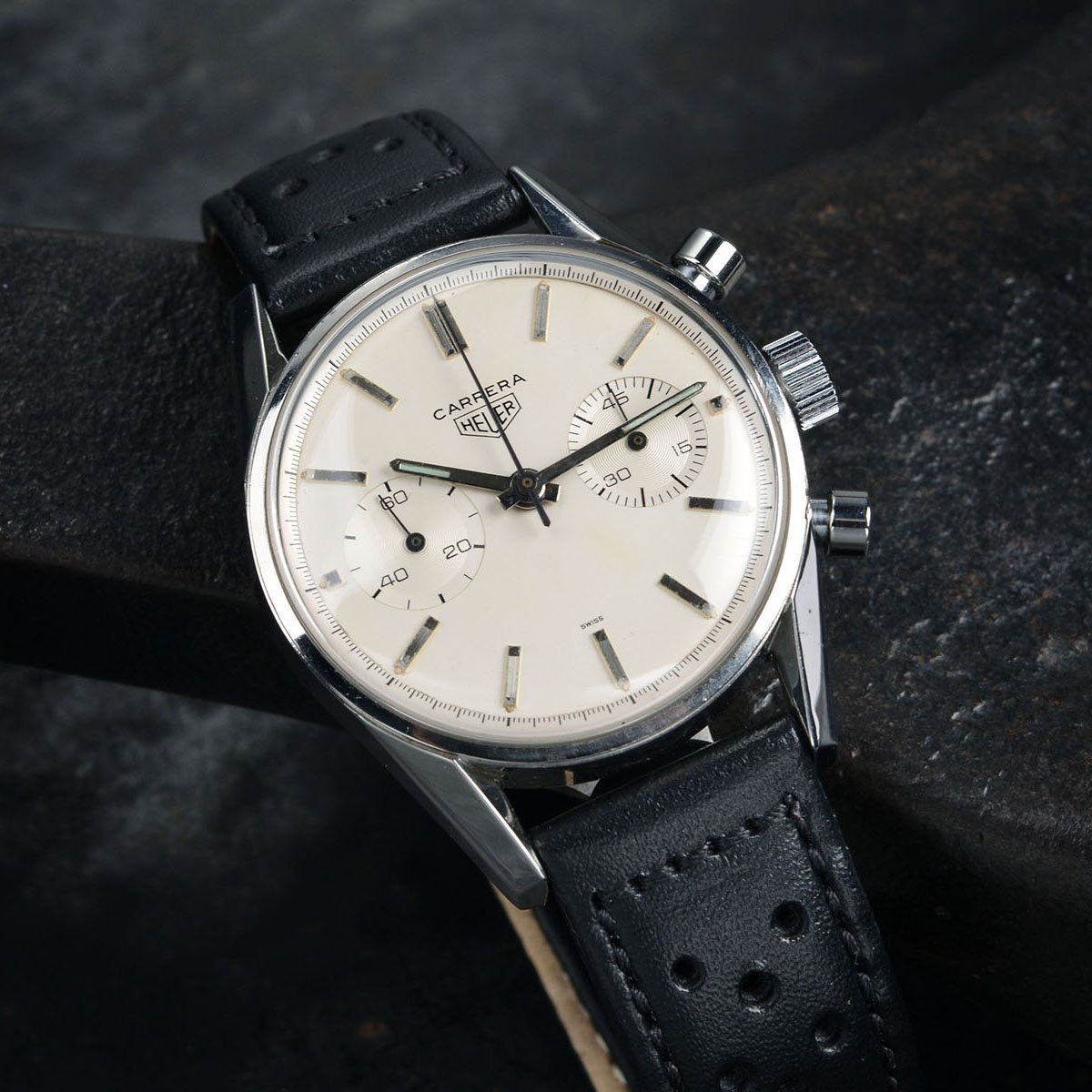 VINTAGE HEUER CARRERA 3647 CREME