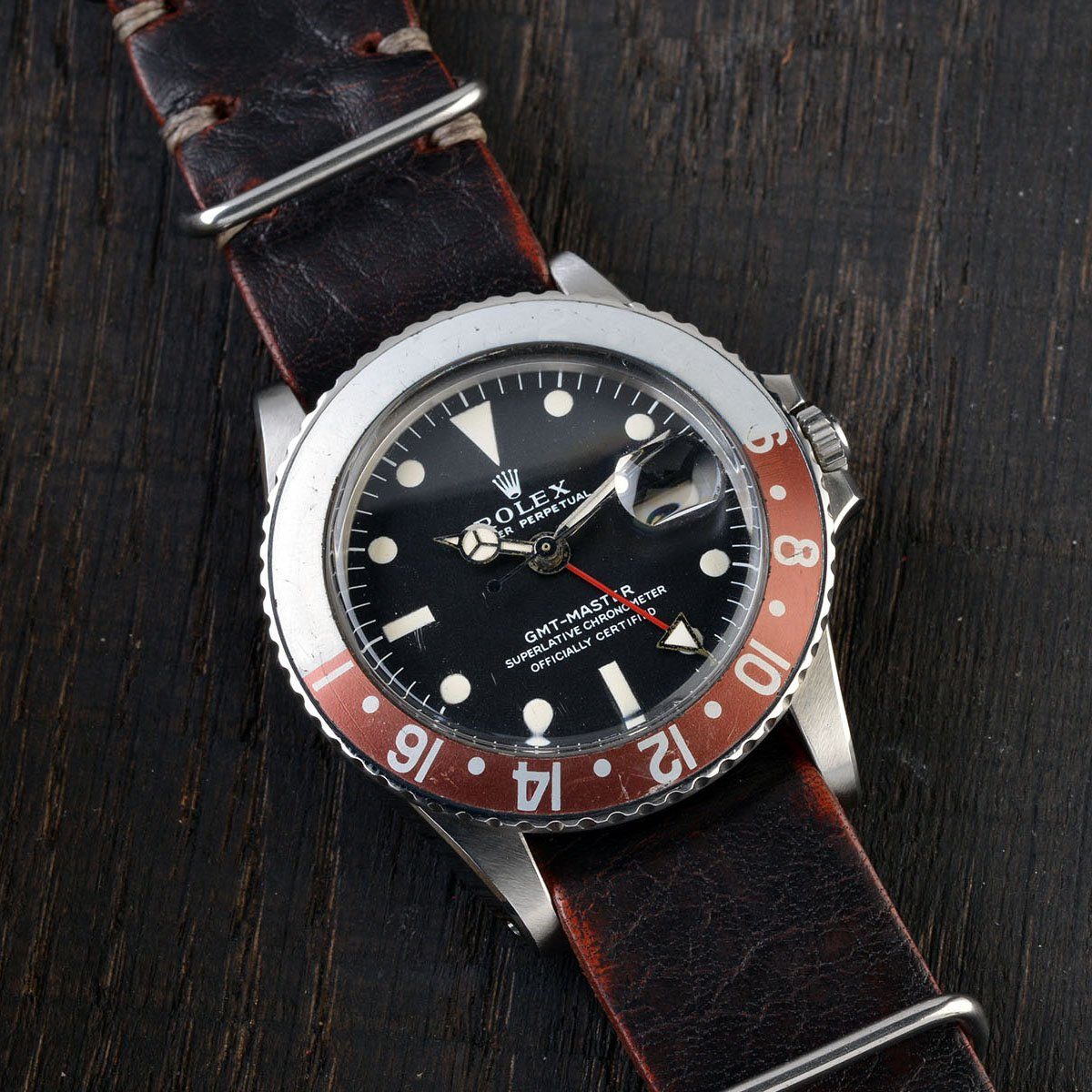 ROLEX 1675 GMT MK1 UNIQUE FADED MEGA FAT FONT