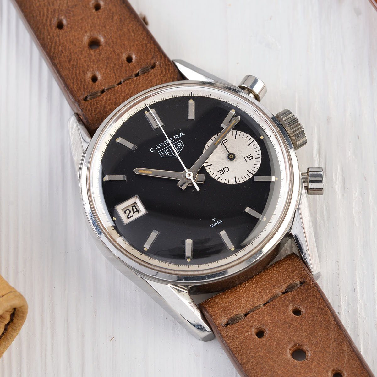 RARE HEUER CARRERA DATO 3147 NS