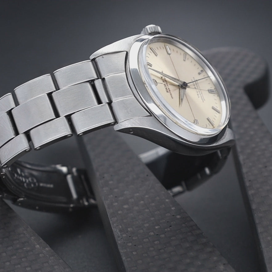 Rolex Oyster Tru-Beat 6556 Silver Crosshair Dial